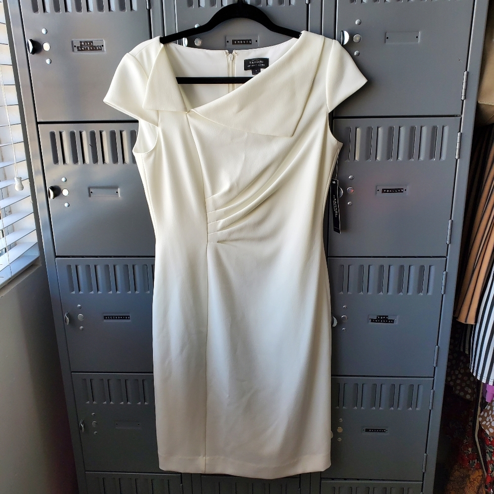 TAHARI white dress